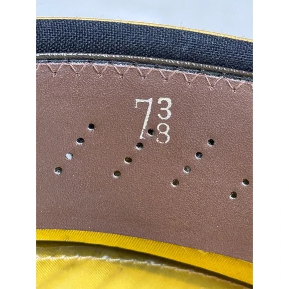 Kingform Cap De Luxe Military Visor Hat Black Gold Oak Leaf Embroidery  7 3/8 - Picture 5 of 7